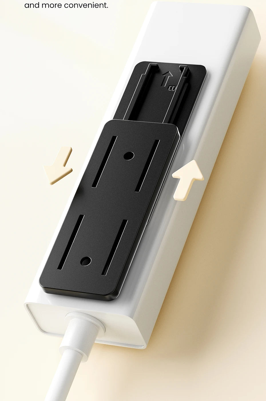 Toocki Punch-Free Wall-Mounted Power Strip Holder – Socket Fixer & Home Power Organizer for Kitchen & Office