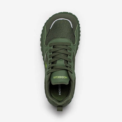 HOBIBEAR Unisex Wide Toe Sneakers — Comfortable Lace-Up Walking Shoes, Breathable Outdoor Travel Sneakers