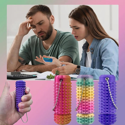 Little Ouchies Mini Spiky Fidget Keychain – Pocket Stress Relief Stim Toy for Anxiety, Venting & Positive Gift Idea