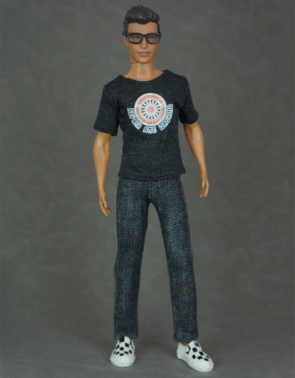 30cm Male Anime Doll Clothes – 1/6 BJD Fashion Casual Suit for KEN Dolls, DIY Reborn Toy Accessories & Gifts