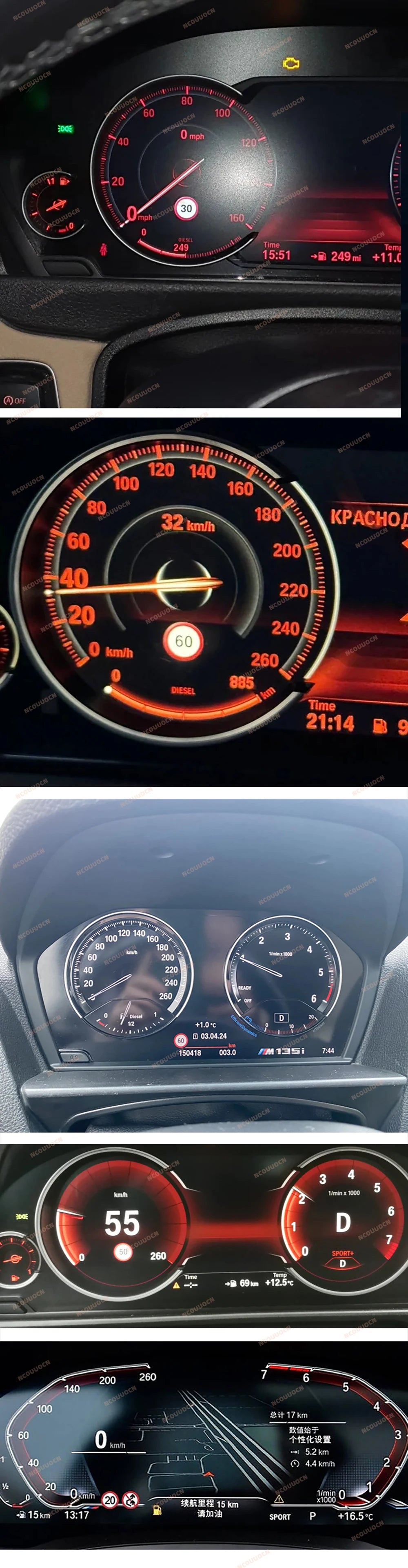 BMW Speed Limit Info Module — SLI Emulator Dashboard Display for F/G Series with NBT CIC ID7