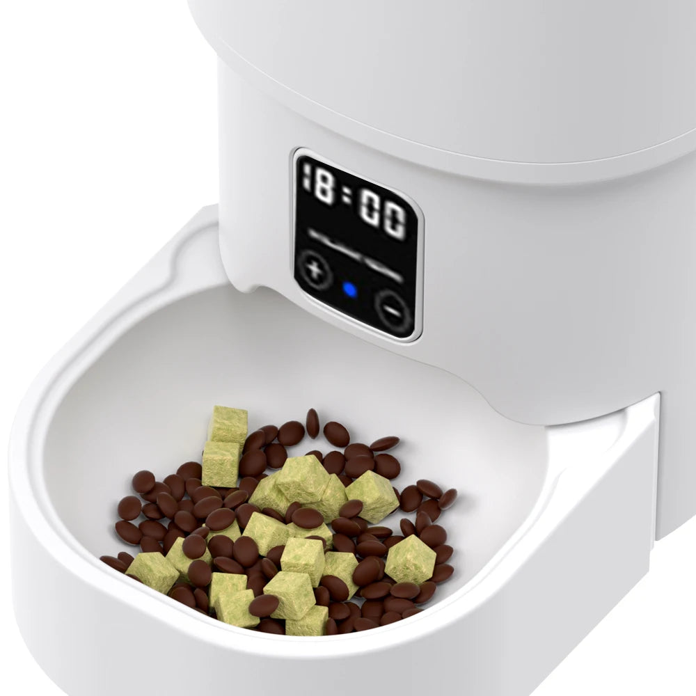 4L WiFi Smart Pet Feeder – Automatic Cat & Dog Food Dispenser (No 5V 1A Plug)