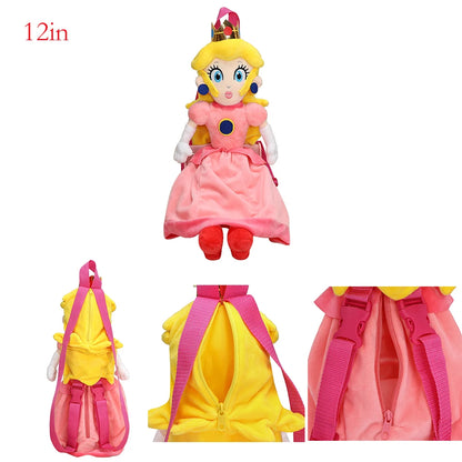 Super Mario Plush Backpack – 9 Styles Including Bowser, Yoshi & Koopa Troopa Cartoon Stuffed Toy Bag