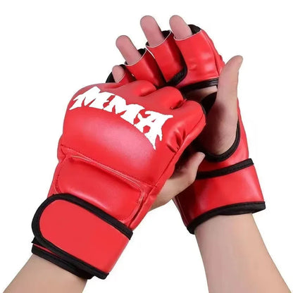 2024 Adult Professional Boxing Gloves - Combat Sandbag Training, Sanda, Muay Thai, MMA, Kickboxing Half Finger Gloves