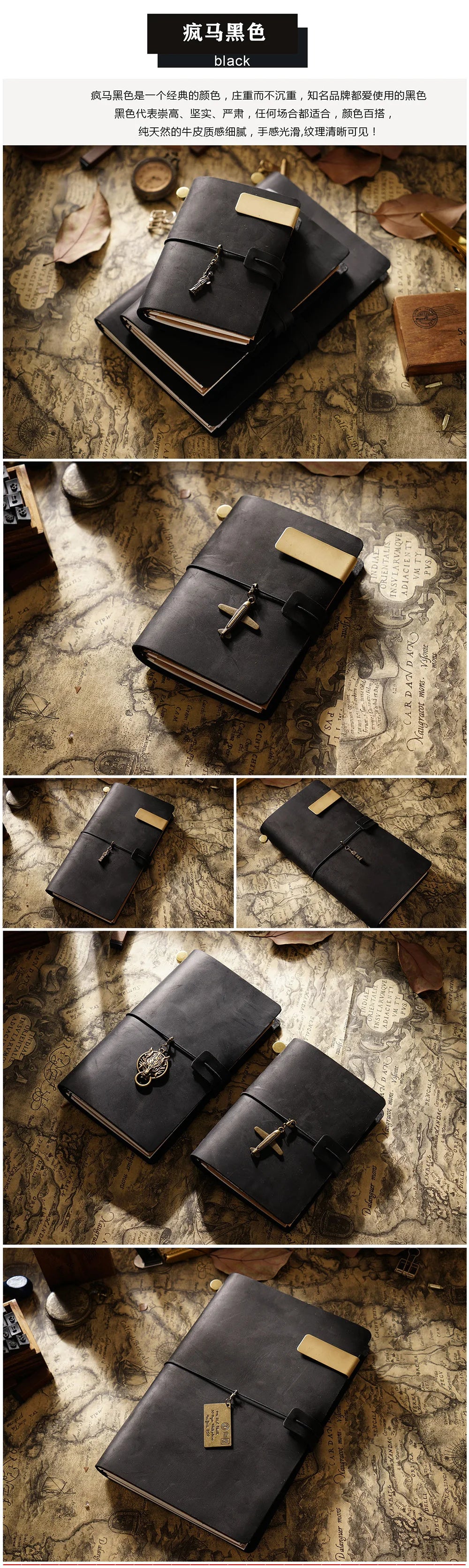 Moterm Genuine Leather Travel Notebook – Handmade Vintage Cowhide Diary, Journal, Sketchbook & Planner TN Cover