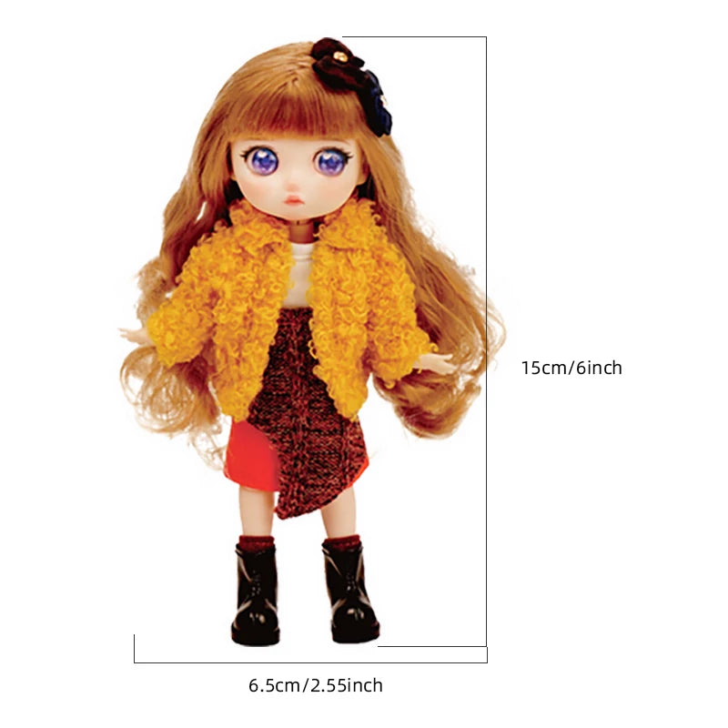 Lady Doolli 1/12 BJD Dolls Blind Box – 15cm Ob11 Mystery Anime Figure Toy, Kawaii Designer Gift