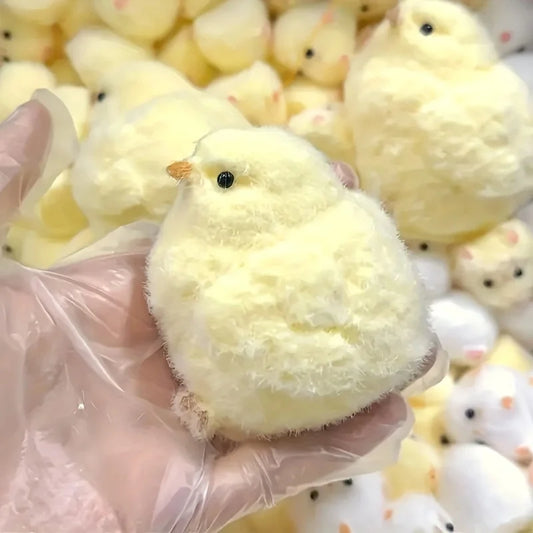 Yellow Chick Squishy Toy - Soft Squeeze Pop Fidget Stress Relief Gift for Kids & Adults