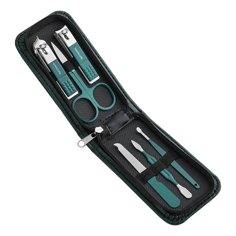 6-Piece Nail Scissors & Clippers Set – Portable High-End Manicure Beauty Tools for Men & Women