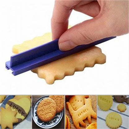 Alphabet Number Letter Biscuits Mold - Pottery Press Stamp for DIY Printing and Embossing, Cookie Cutter and Cake Tool