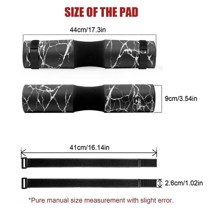 Barbell Squat Pad: Neck and Shoulder Protective Support for Squats, Lunges, Hip Thrust Training - Foam Sponge Olympic Bar Pad