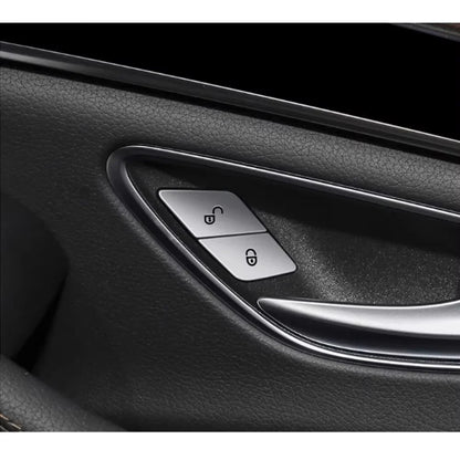 Mercedes-Benz C/E/GLC/Vito ABS Door Lock Button Cover – W205 W213 X253 W447 Car Interior Lock/Unlock Sticker Accessories