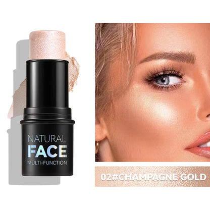 Face Pearl Stone Highlighter Stick – Long-Lasting Contour & Brightening Cheek Illuminator Makeup