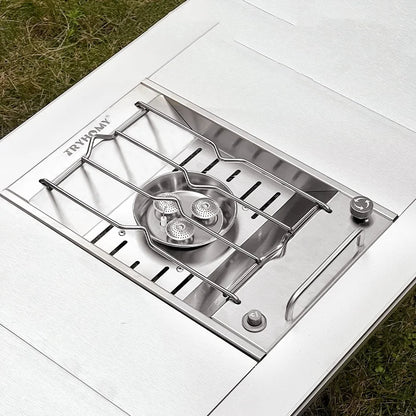 IGT Camping Gas Stove – 8000W High Power Flat Burner for Outdoor Kitchen & Camping Gear