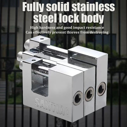 Multifunctional Keyed Padlock – Waterproof, Anti-Rust, Anti-Theft Door & Window Lock with 3 Keys