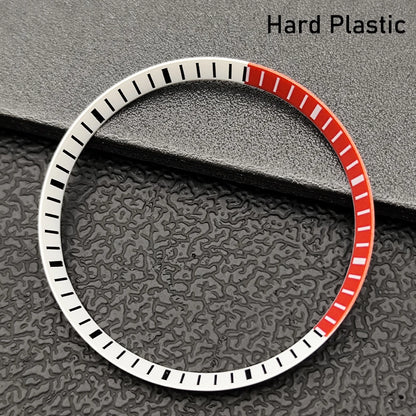 Silver Mod Copper Chapter Ring for NH35 Watch Case - Polished Inner Ring Replacement, 30.3 × 27.3mm Watch Accessory