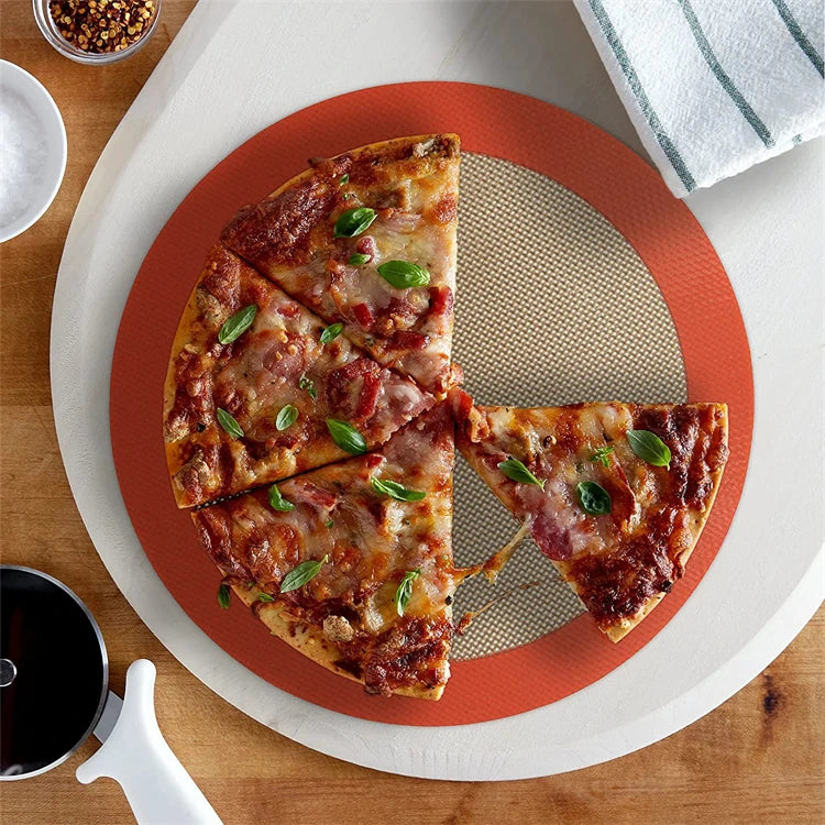 LMETJMA Round Silicone Baking Mats – Non-Stick, Food-Grade & Reusable for Macarons, Cookies & Oven Use