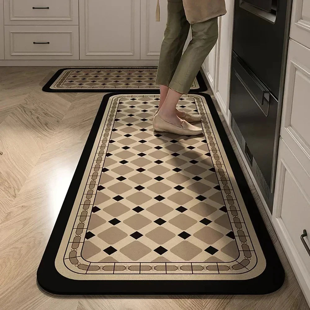 Absorbent Non-Slip Kitchen Mat – Printed Area Rug for Hallway, Living Room, Bedroom & Entrance