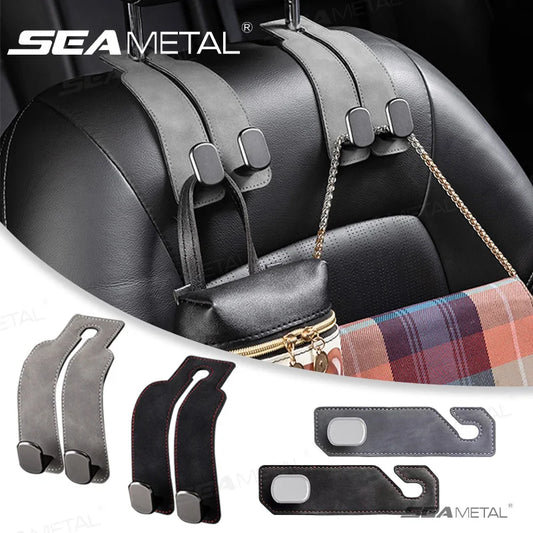SEAMETAL Car Seat Headrest Hook – Multi-Use Back Seat Organizer & Hanger for Handbags, Purses, Bags & Clothes