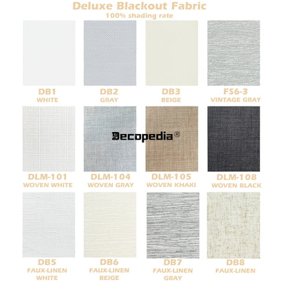 Decopedia Motorized Roller Blinds for Windows – Cordless Smart Blackout Day & Night Curtains for Living Room