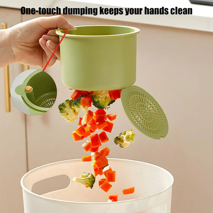 Self-Cleaning Kitchen Sink Strainer Basket - Automatic Waste Catcher & Draining Filter