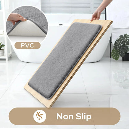 3PC Waterproof Non-Slip Sponge Bathroom Carpet Set - Washable Home Decor