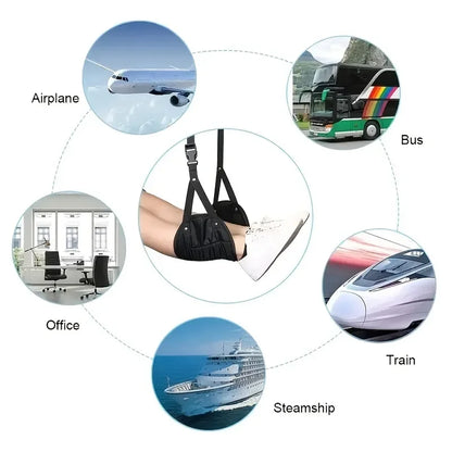 High Quality Foam Airplane Footrest - Portable Travel Footrest with Adjustable Height, Carry-On Foot Rest for Comfortable Flying