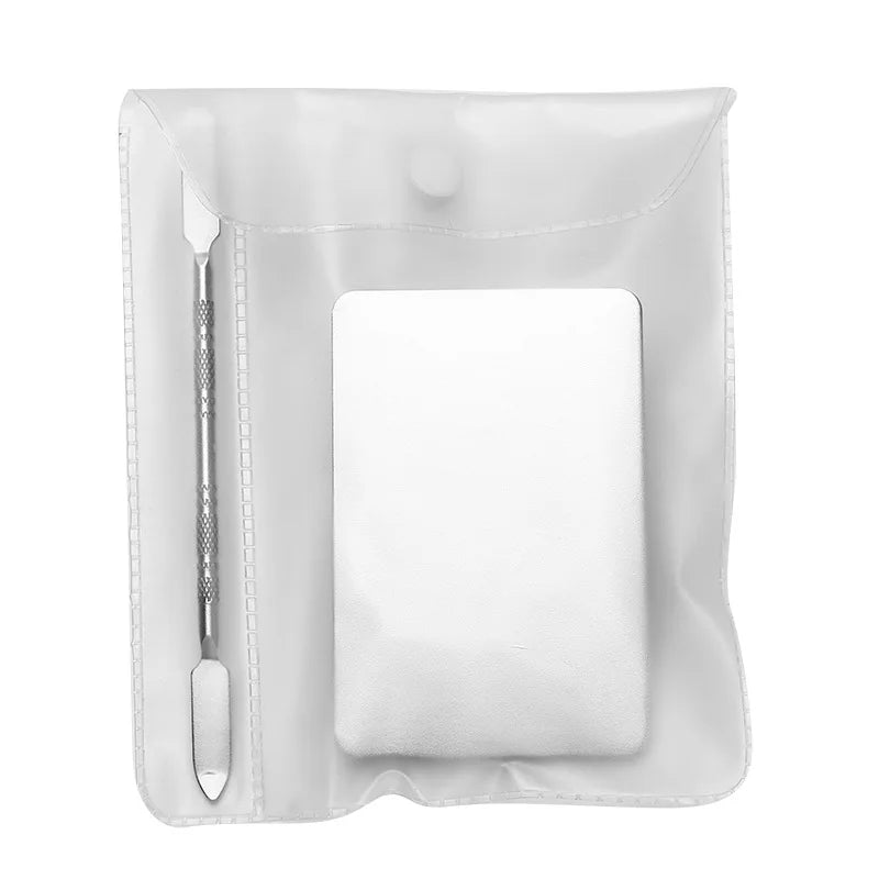 Ring Cosmetics Makeup Mixing Palette – Stainless Steel with Spatula for Toning, Concealer, Lipstick & Liquid Foundation Mixing
