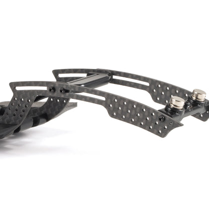 Carbon Fiber 1/24 LCG Chassis Kit - High-Clearance Adjustable Wheelbase for SCX24 Custom Performance Builds
