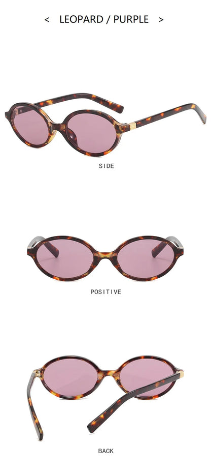 Trendy Small Retro Oval Sunglasses — Vintage Steampunk Round Shades for Women, Fashion UV400 Eyewear