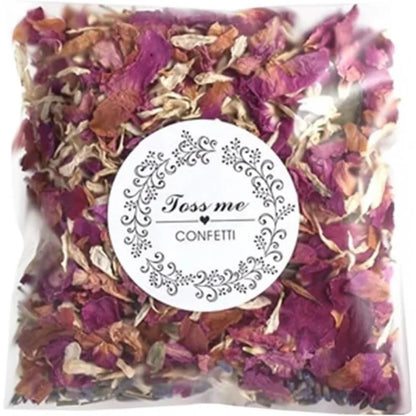 Natural Dried Rose Petals Confetti – 10g Biodegradable Wedding Flower Confetti for Party Decoration, DIY Crafts & Handmade Gifts