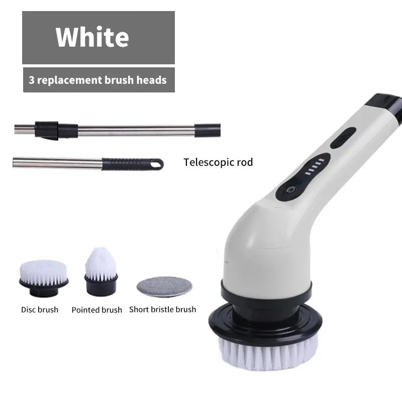 Wireless Electric Cleaning Brush – Multifunctional Rotating Brush for Bathroom, Window, Kitchen & Automotive