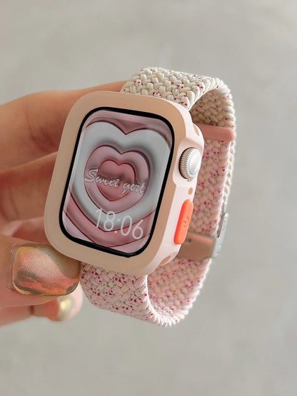 Candy Silicone Apple Watch Case & Strap - Protective Band Cover for Series 11 10 9 8 7 SE 6 5 4 Ultra 49mm 45mm 41mm 44mm 40mm