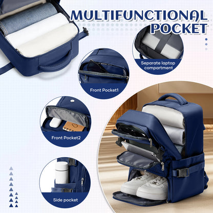 Travel Backpack 40x20x25cm – Airplane Cabin Bag, Anti-Theft Laptop Bag for Men & Women Sports & Trekking