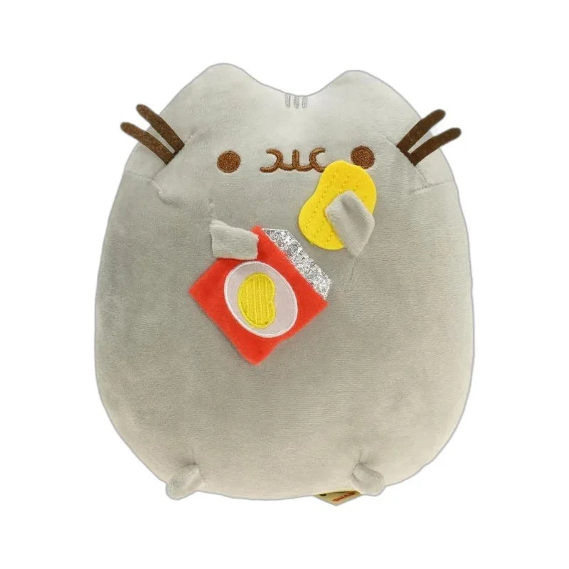 Pusheen Kawaii Cat Plush Toy - Cute Donut, Unicorn, Ice Cream, Pizza, and Cake Stuffed Animal for Gifts and Room Decor