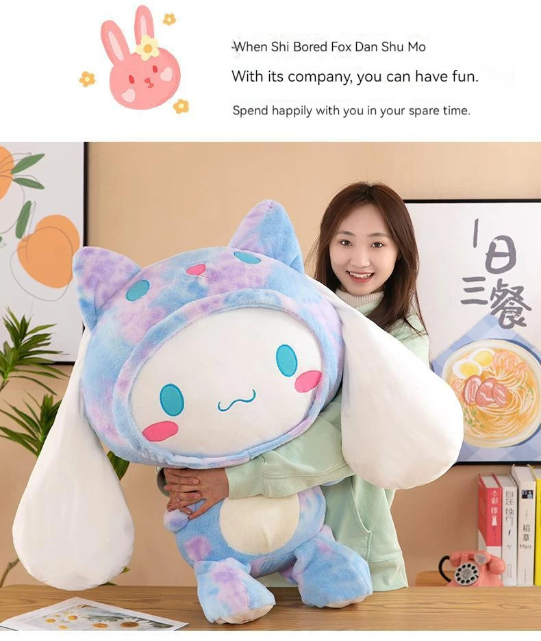 Kawaii Sanrio Cinnamoroll Plushie Toy – Heart Shaped Soft Stuffed Doll, Cute Japanese Cartoon Toy for Children's Birthday Gift