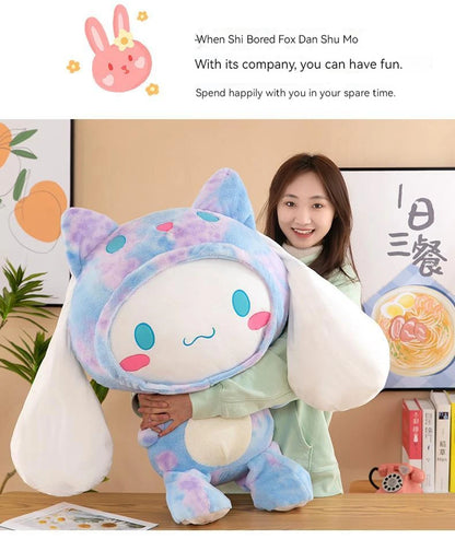 Kawaii Sanrio Cinnamoroll Plushie Toy – Heart Shaped Soft Stuffed Doll, Cute Japanese Cartoon Toy for Children's Birthday Gift