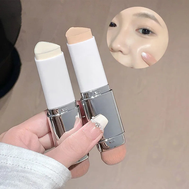 Lazy Foundation Stick - Moisturizing Natural Concealer with Matte, Sweat-Resistant Makeup Coverage