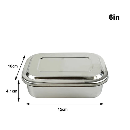 Stainless Steel Dental Instruments Tray with Lid – Surgical Sterilization & Disinfection Container