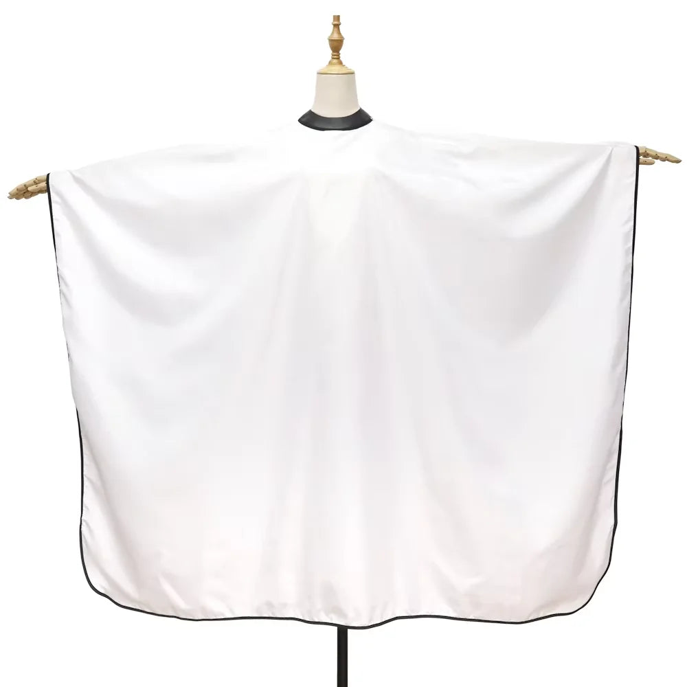 Professional Barber Hair Cutting Cape – Waterproof Transparent Silicone Collar, Anti-Static Salon Cape Eagle Shawl Style