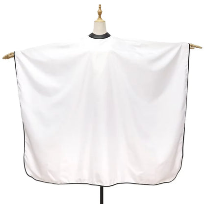 Professional Barber Hair Cutting Cape – Waterproof Transparent Silicone Collar, Anti-Static Salon Cape Eagle Shawl Style