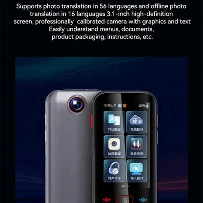2026 M30 Smart Voice Translator Device – 139 Online Languages, 14 Offline, WiFi Photo & Voice Translation for Business & Travel