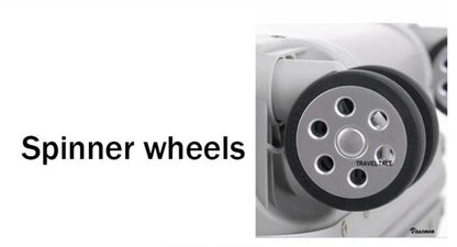 Carrylove 18" Aluminum Camera Trolley Suitcase — Spinner Pilot Luggage Bag for Photography, Rolling Wheels
