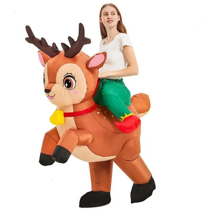 Elk Inflatable Costume for Adults – Cute Cycling Cosplay Party Walking Prop Outfit