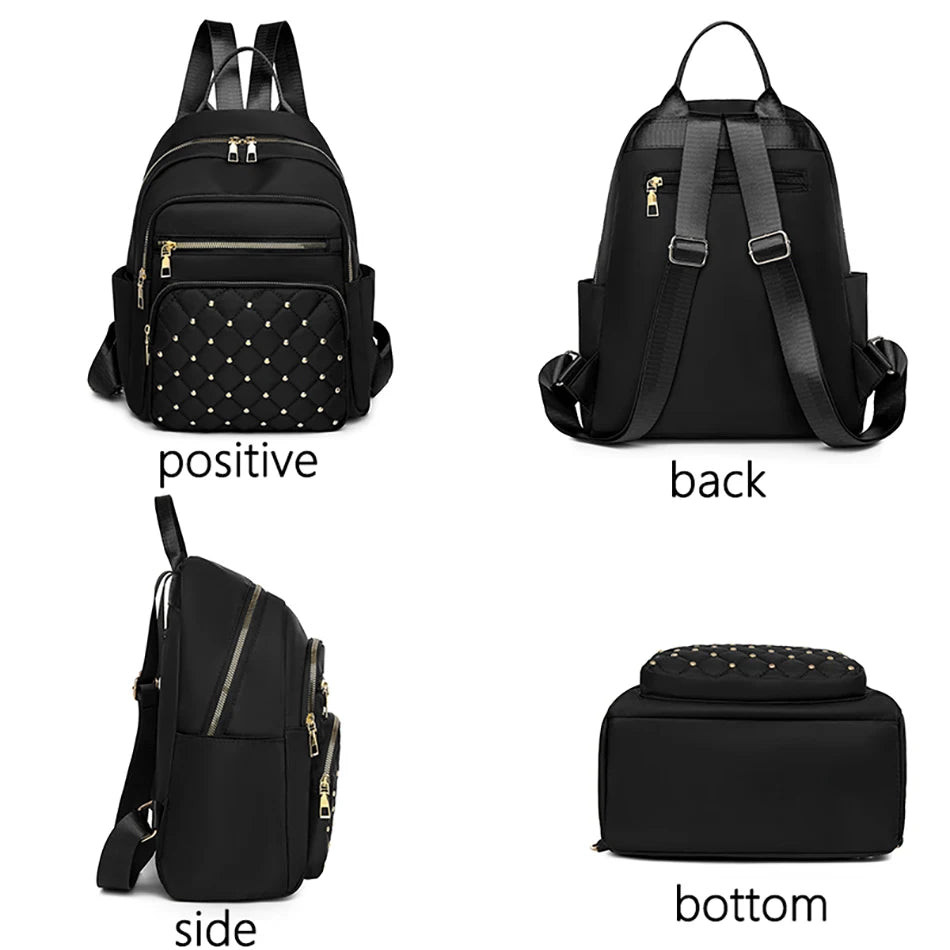 Luxury Designer Women's Oxford Rucksack - High-Quality Small Schoolbag, Youth Student Leisure Backpack, Travel Shoulder Bag