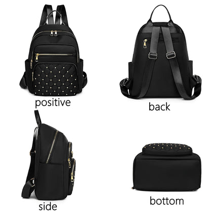 Luxury Designer Women's Oxford Rucksack - High-Quality Small Schoolbag, Youth Student Leisure Backpack, Travel Shoulder Bag