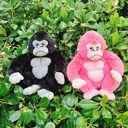 Cartoon Gorilla Plush Toy — Soft Chimpanzee Monkey Stuffed Doll for Room Decor & Birthday Gift