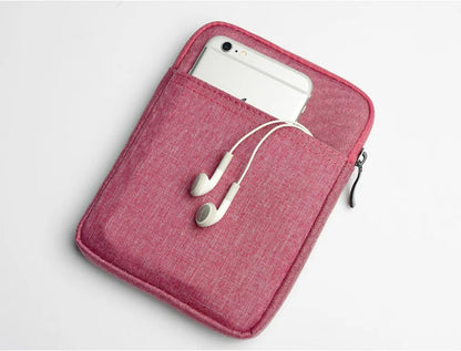 Soft Protective E-Book Sleeve Bag — 6" Case for Kindle Paperwhite 1/2/3/4 & Kobo Clara HD