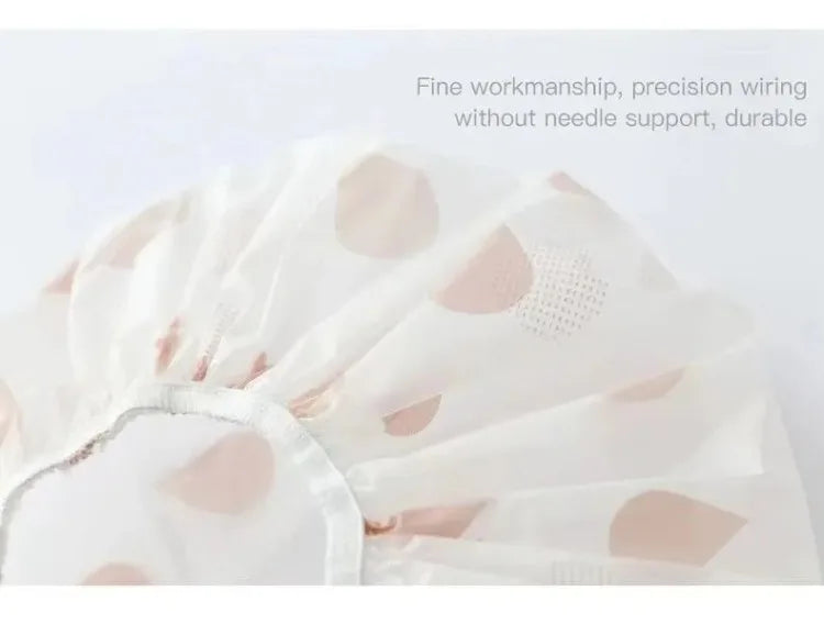 5PCS Waterproof Shower Caps – Women's Anti-Oil, Smoke, Hair Care, Dry Hair Cap for Household Bathing