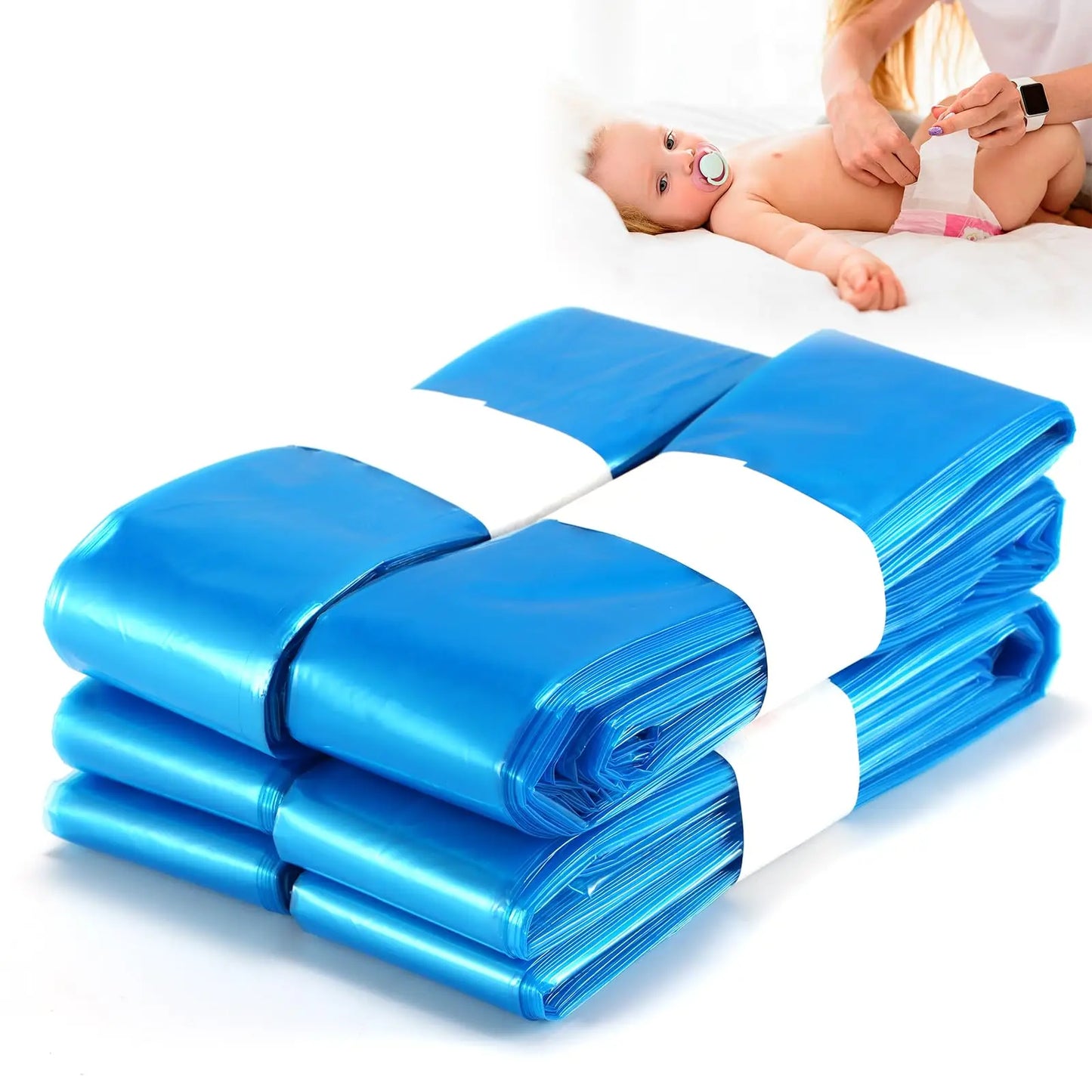 1/5/10PCS Purple Diaper Pail Refills Bags – Compatible with Angelcare, Sangenic, Tommee Tippee, Twist&Click, Genie & Munchkin