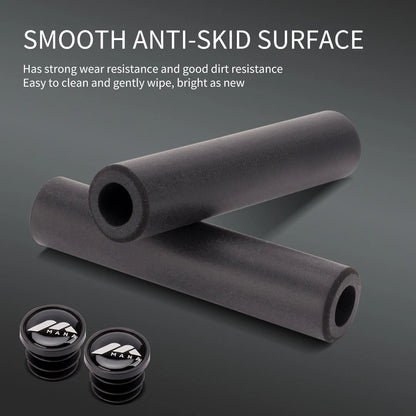 MANA MTB Silicone Bike Grips – Thickened Lightweight Shock-Absorbing Comfortable Bicycle Handlebar Grips